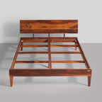 Ambica Woodmart Sheesham wood bed in brown finish, photo 2