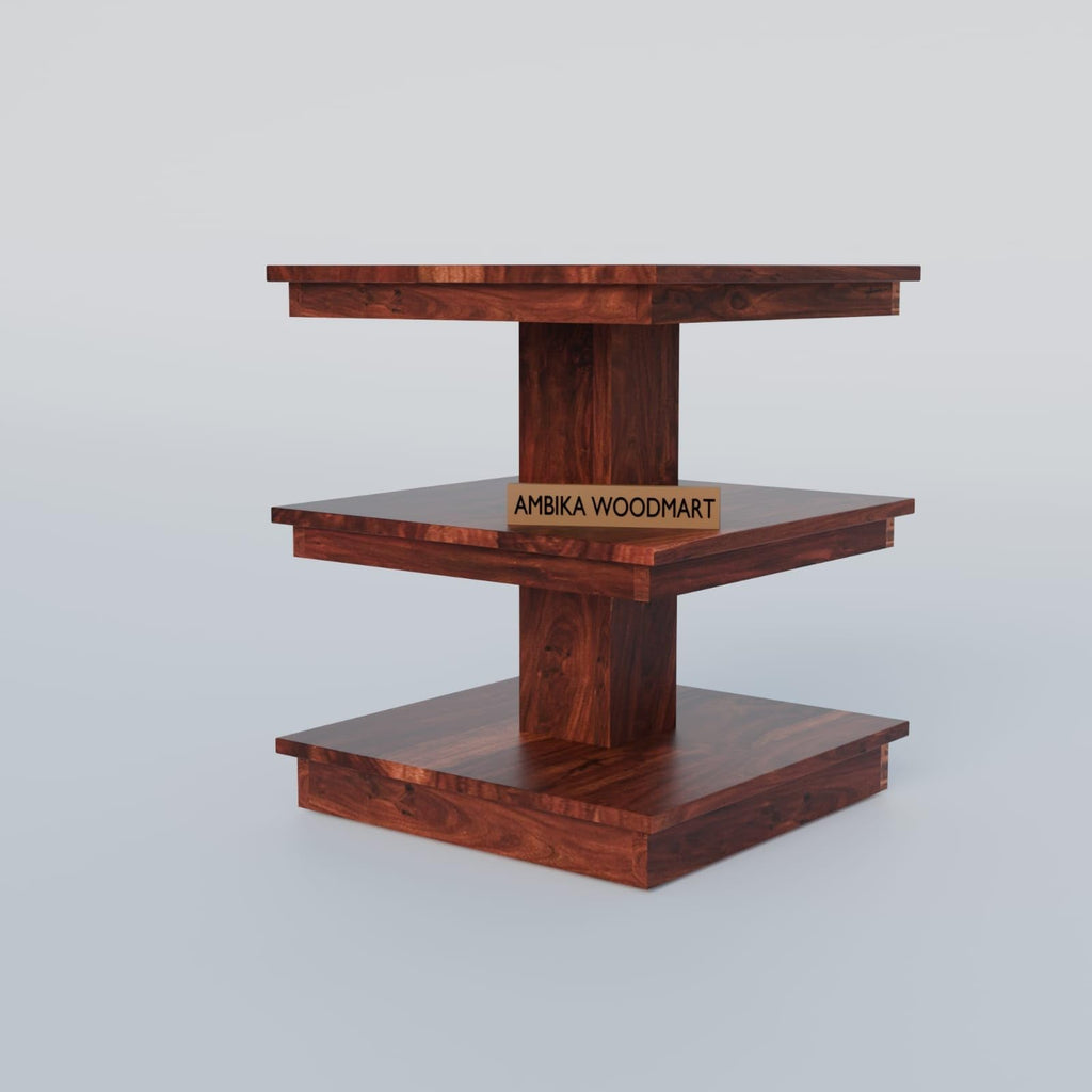 Brown | Ambica Woodmart Sheesham wood bedside table, brown, photo 5