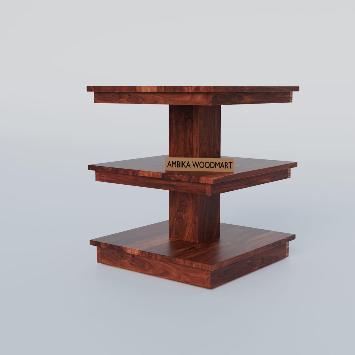 Brown | Ambica Woodmart Sheesham wood bedside table, brown, photo 5