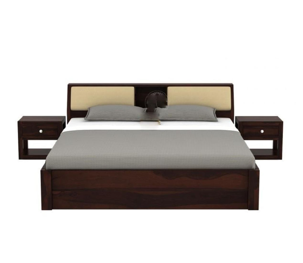 Dark Walnut | Ambica Woodmart Sheesham wood bed, dark walnut, photo 19