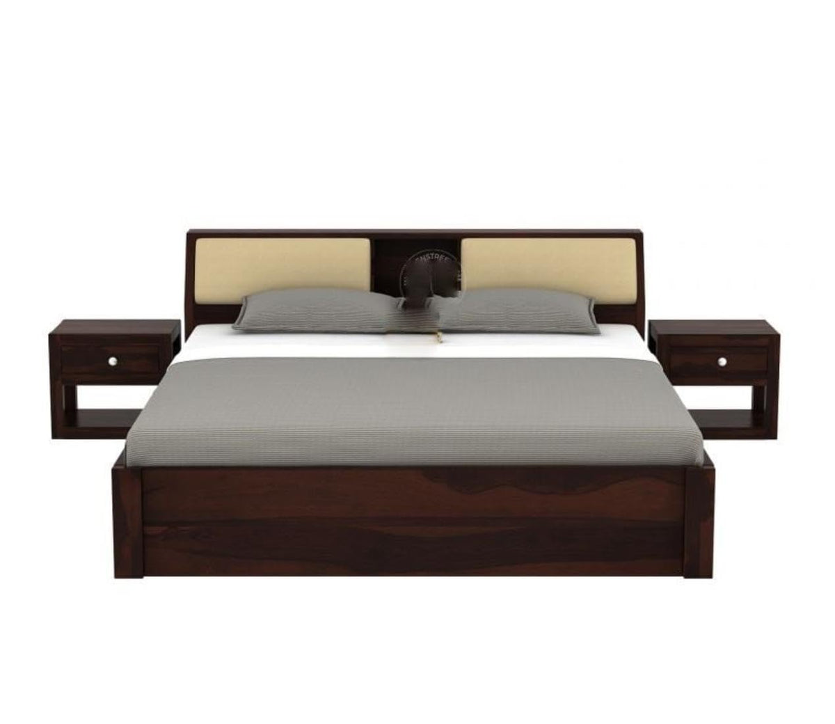 Dark Walnut | Ambica Woodmart Sheesham wood bed, dark walnut, photo 19