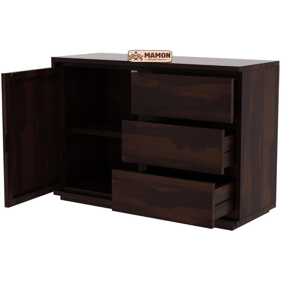 Mamon Wood Decor Sheesham Wood Sideboard – Teak Brown