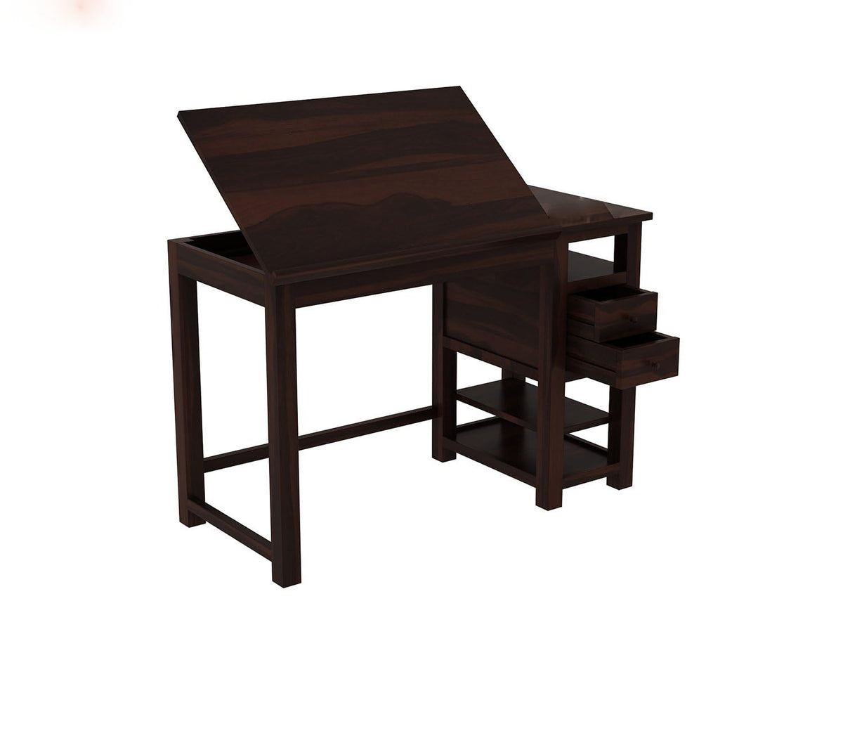 Walnut | Ambica Woodmart Sheesham wood study table, walnut, photo 3