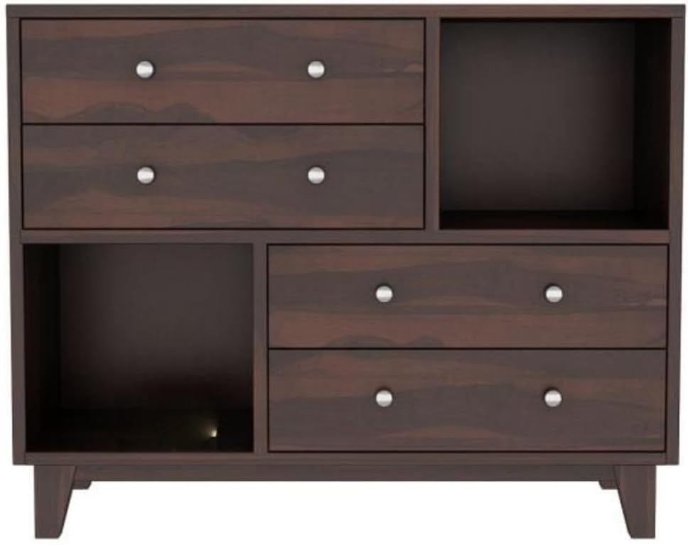 Walnut | Ambica Woodmart Sheesham wood chest of drawers, walnut, photo 6