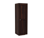 Mamon Wood Decor Single Door Wardrobe with 5 open shelves – Allen - Walnut