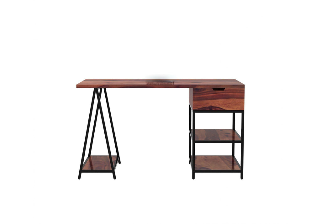Reddish Brown | Ambica Woodmart Sheesham wood study table, reddish brown, photo 25