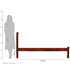 Brown | Ambica Woodmart Sheesham wood bed, brown, photo 10