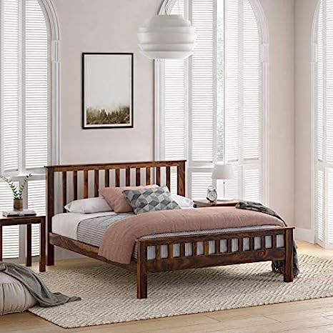 Sheesham Wood Bed without Storage | Ambica Woodmart – Ambica wood mart