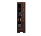 Mamon Wood Decor Single Door Wardrobe with 1 drawer & 4 shelves – Davis - Walnut