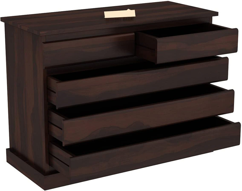 Walnut | Ambica Woodmart Sheesham wood chest of drawers, walnut, photo 9