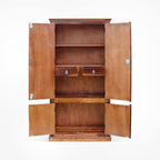 Ambica Woodmart Sheesham wood wardrobe in honey finish, photo 4