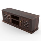 Mamon Wood Decor Woodcrony Davis Solid Sheesham Wood Tv Cabinet with 2