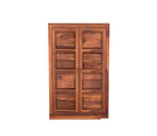 Mamon Wood Decor 2 Door Wardrobe with 2 shelves & hanging space – Ford - Honey