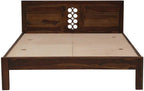 Ambica Woodmart Sheesham wood bed in natural honey finish, photo 3