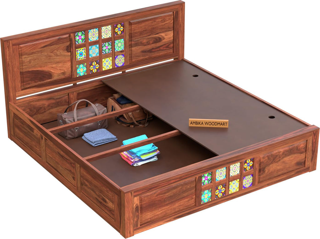 Ambica Woodmart Sheesham wood bed, photo 3