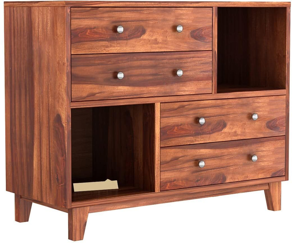Honey | Ambica Woodmart Sheesham wood chest of drawers, honey, photo 8