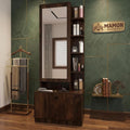 Mamon Wood Decor Solid Wood Dressing Table with Mirror for Living