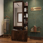 Mamon Wood Decor Solid Wood Dressing Table with Mirror for Living