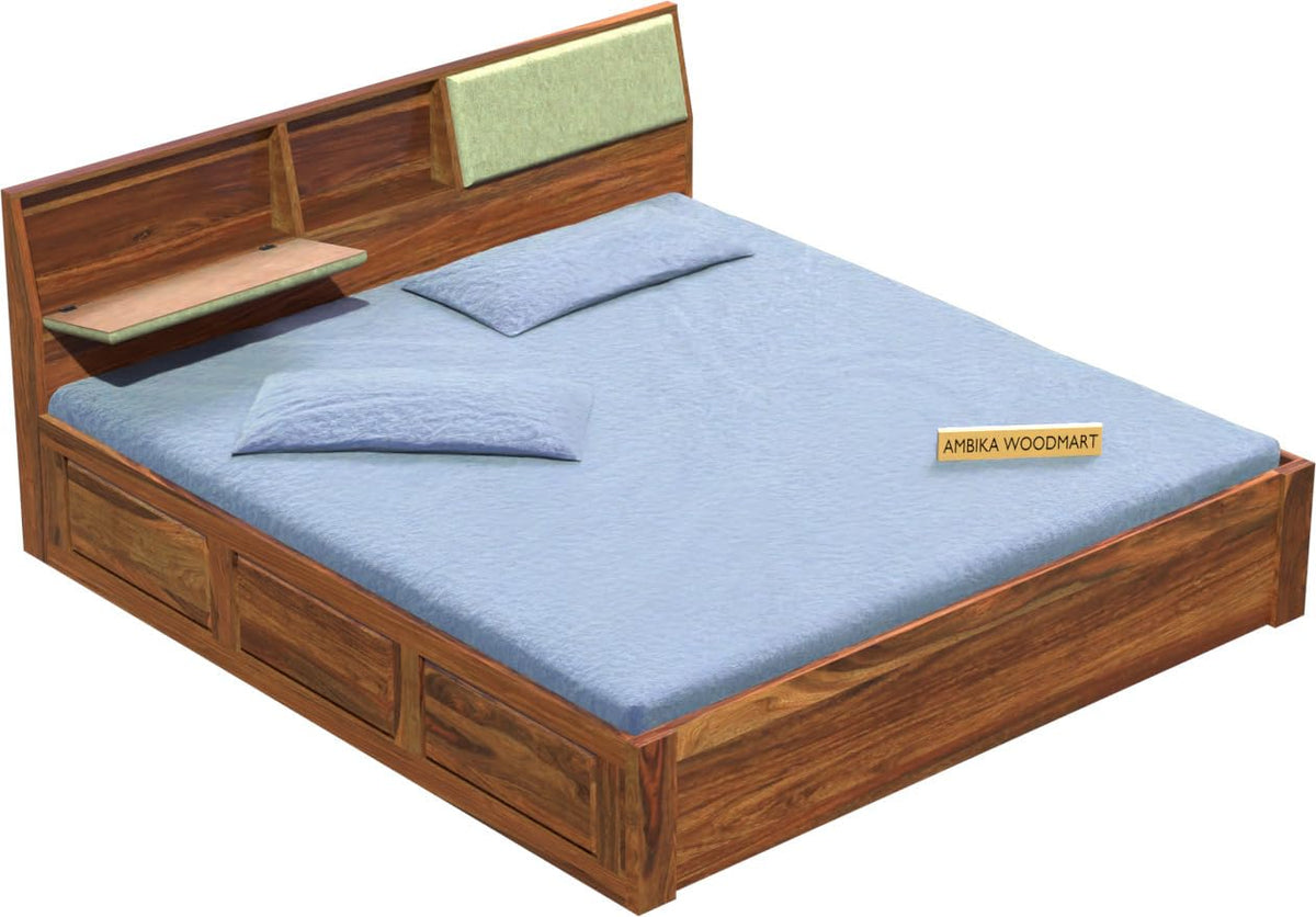 Ambica Woodmart Sheesham wood bed, photo 4