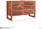 Ambica Woodmart Sheesham wood chest of drawers in teak finish, photo 3