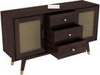 Dark Brown | Ambica Woodmart Sheesham wood chest of drawers, dark brown, photo 5