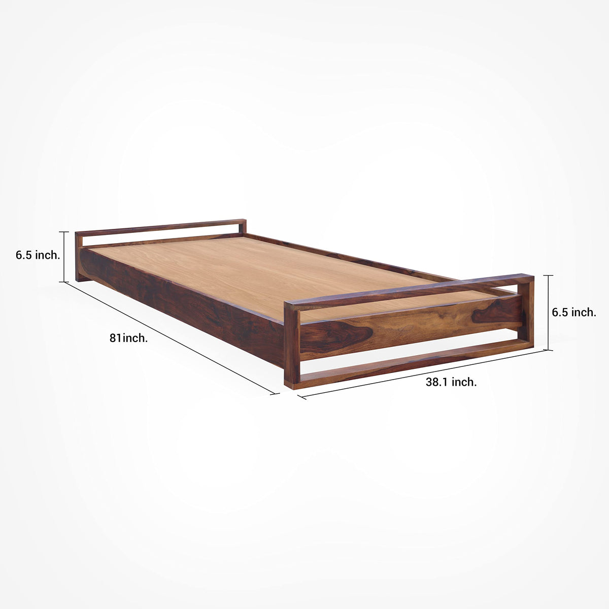 Natural Honey | Ambica Woodmart Sheesham wood bed, natural honey, photo 2