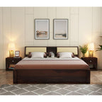Dark Walnut | Ambica Woodmart Sheesham wood bed, dark walnut, photo 11