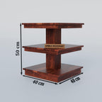 Brown | Ambica Woodmart Sheesham wood bedside table, brown, photo 2