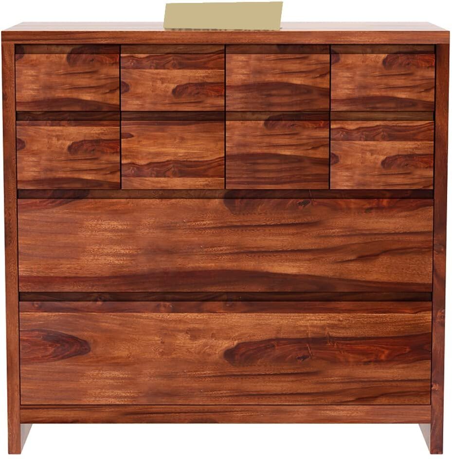 Ambica Woodmart Sheesham wood chest of drawers in brown finish, photo 4