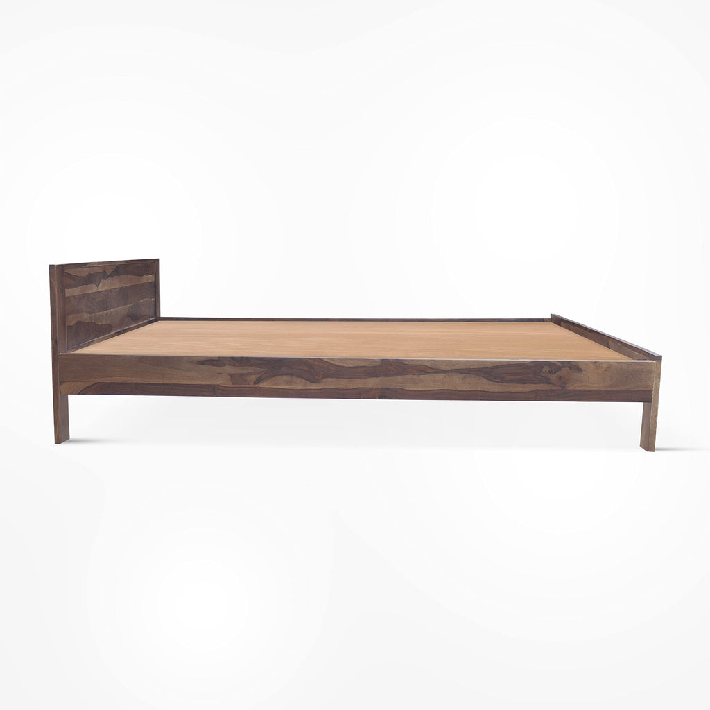 Light Walnut | Ambica Woodmart Sheesham wood bed, light walnut, photo 9
