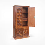 Ambica Woodmart Sheesham wood wardrobe in honey finish, photo 7
