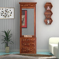 Mamon Wood Decor Solid Wood Dressing Table with Mirror and Storage