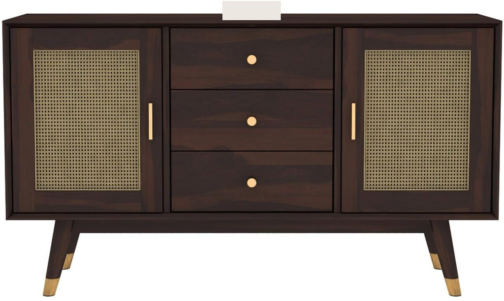 Dark Brown | Ambica Woodmart Sheesham wood chest of drawers, dark brown, photo 4