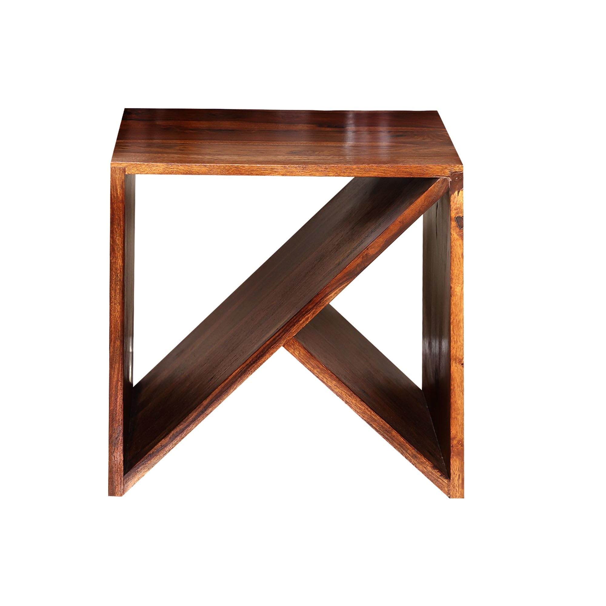Mamon Wood Decor Sheesham Wood Bedside Table – Design 13