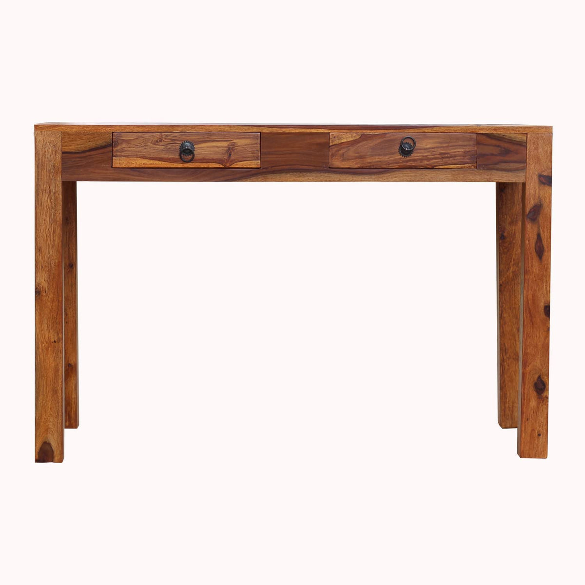 Ambica Woodmart Sheesham wood study table in natural honey finish, photo 3