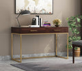 Ambica Woodmart Sheesham wood study table in brown finish, photo 1