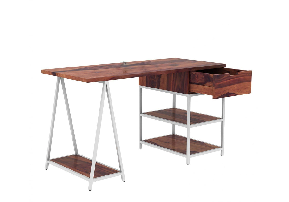 Teak | Ambica Woodmart Sheesham wood study table, teak, photo 8