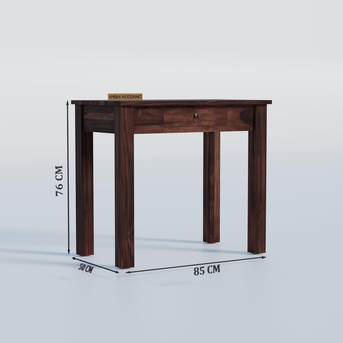 Ambica Woodmart Sheesham wood study table in walnut finish, photo 4