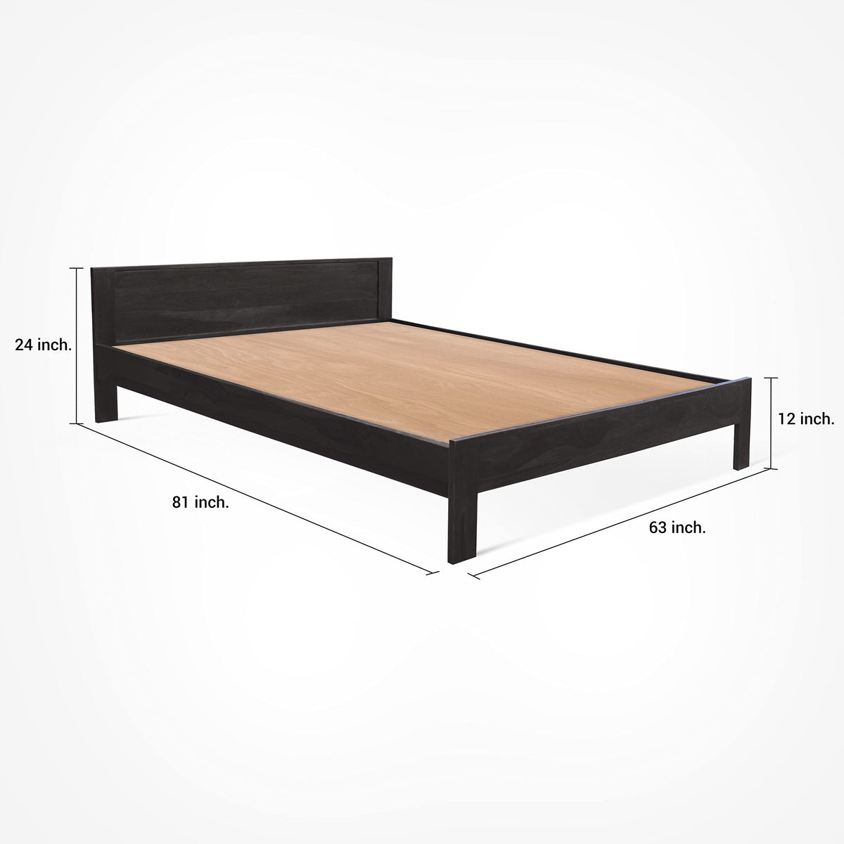 Walnut | Ambica Woodmart Sheesham wood bed, walnut, photo 12