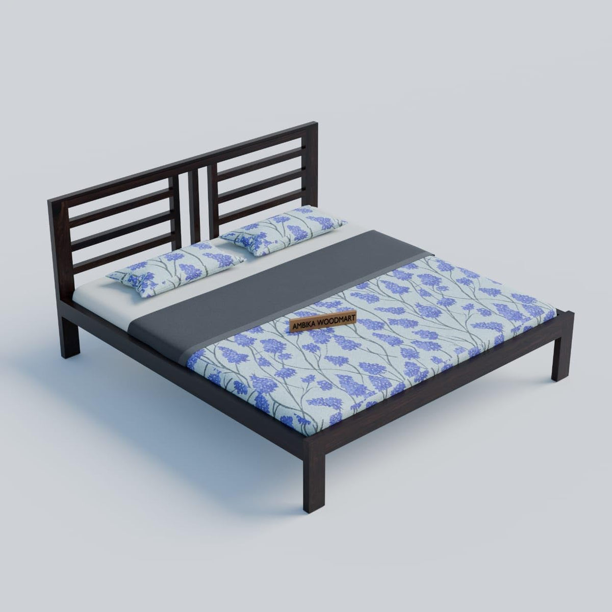 Sheesham Wood Bed without Storage | Ambica Woodmart – Ambica wood mart