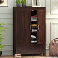 Mamon Wood Decor Woodcrony Sheesham Wood Wardrobe with 1 Drawer and 3