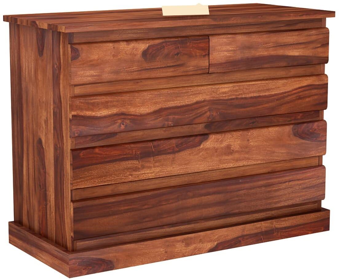 Honey | Ambica Woodmart Sheesham wood chest of drawers, honey, photo 4