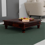 Mamon Wood Decor Sheesham Wood Bajot Chowki for Sitting & Mandir