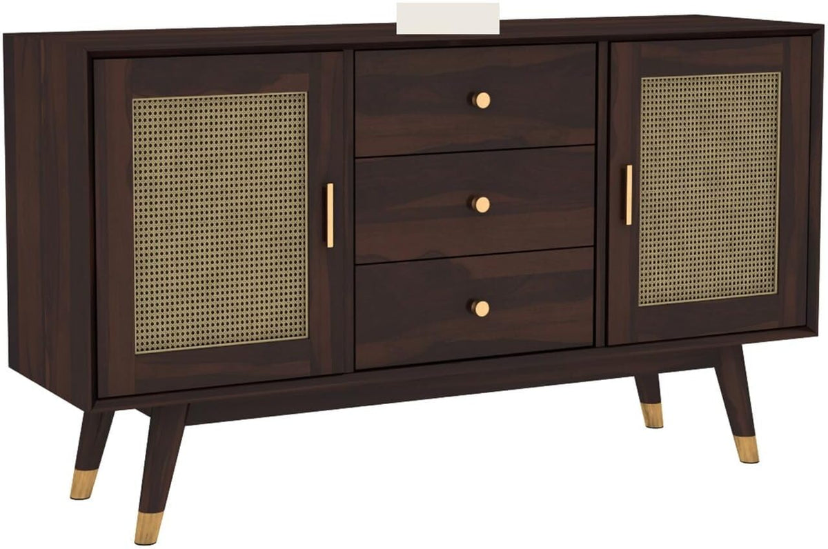 Dark Brown | Ambica Woodmart Sheesham wood chest of drawers, dark brown, photo 2
