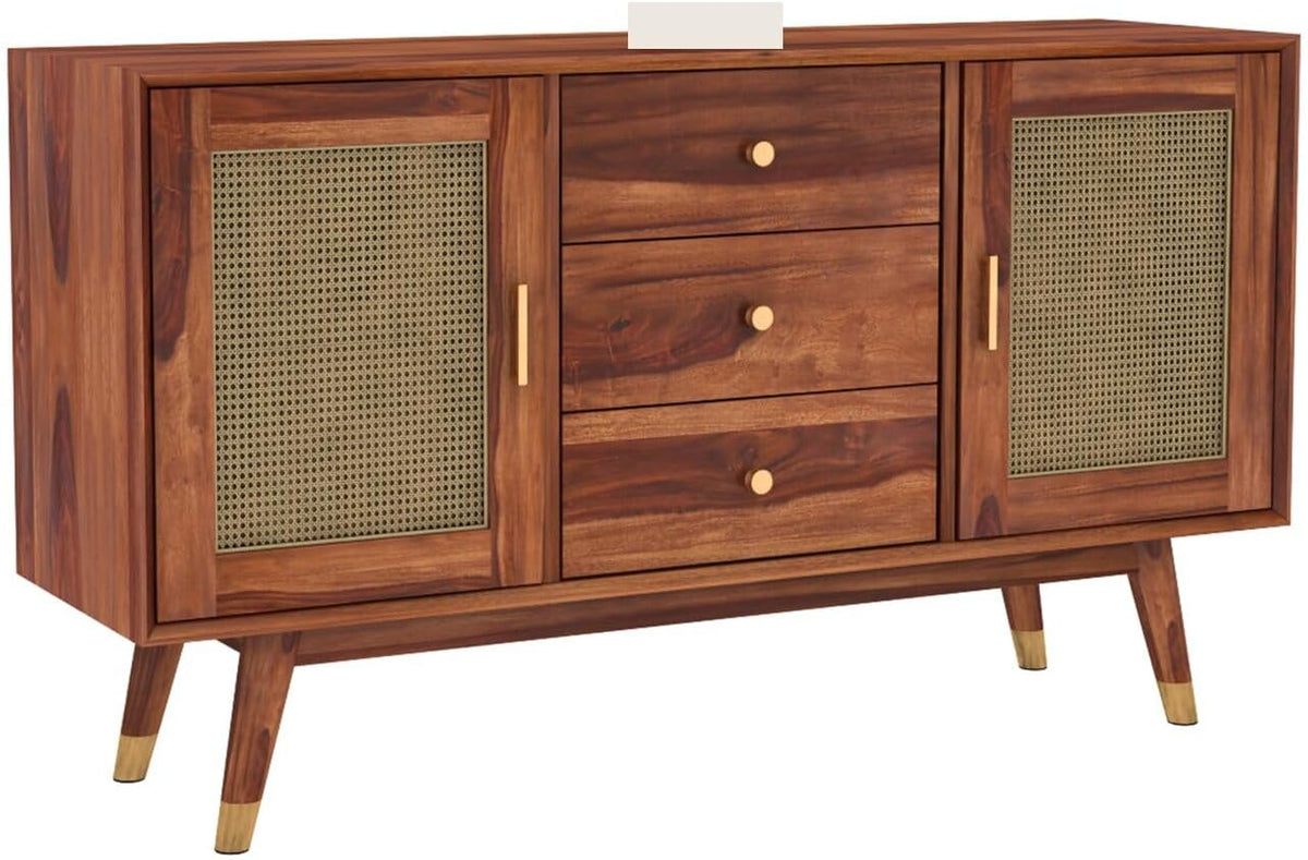 Honey | Ambica Woodmart Sheesham wood chest of drawers, honey, photo 12