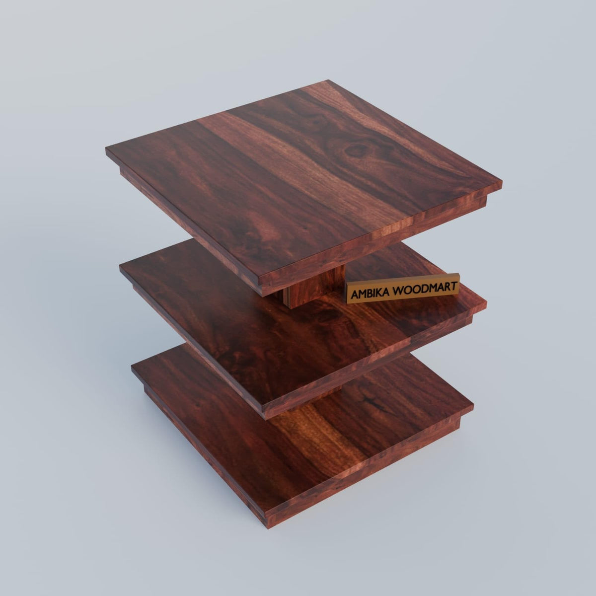 Brown | Ambica Woodmart Sheesham wood bedside table, brown, photo 4