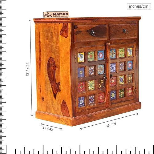 Mamon Wood Decor Free Standing Movable Tv Cabinet for Living Room
