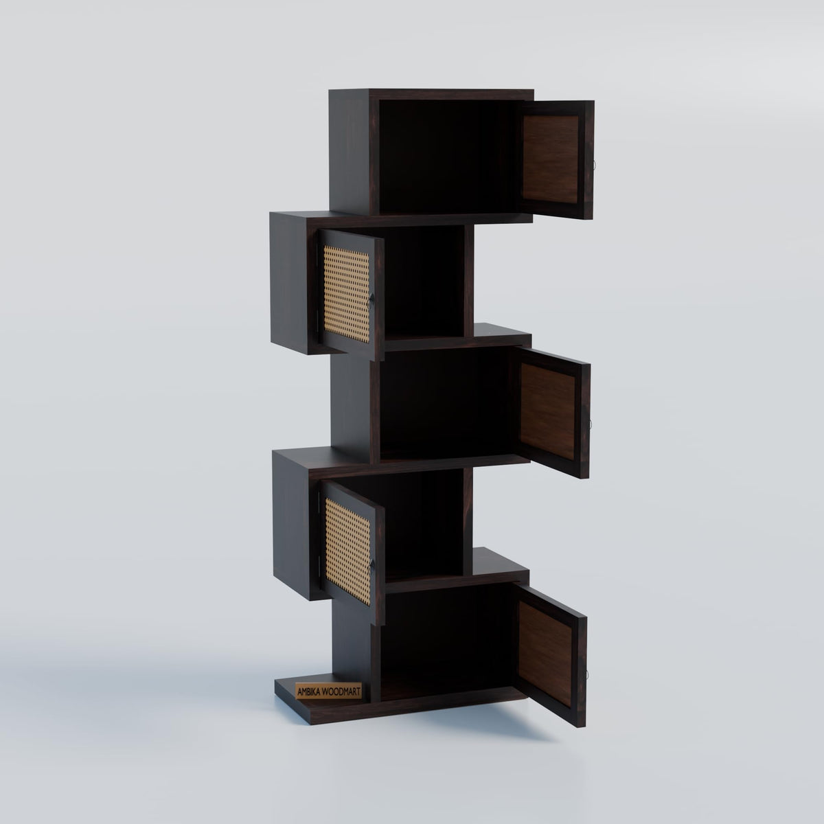 Walnut | Ambica Woodmart Sheesham wood storage cabinet, walnut, photo 8