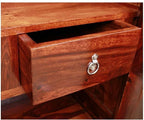 Mamon Wood Decor Sheesham Wood Wardrobe for Bedroom Modular Wooden