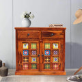 Mamon Wood Decor Free Standing Movable Tv Cabinet for Living Room